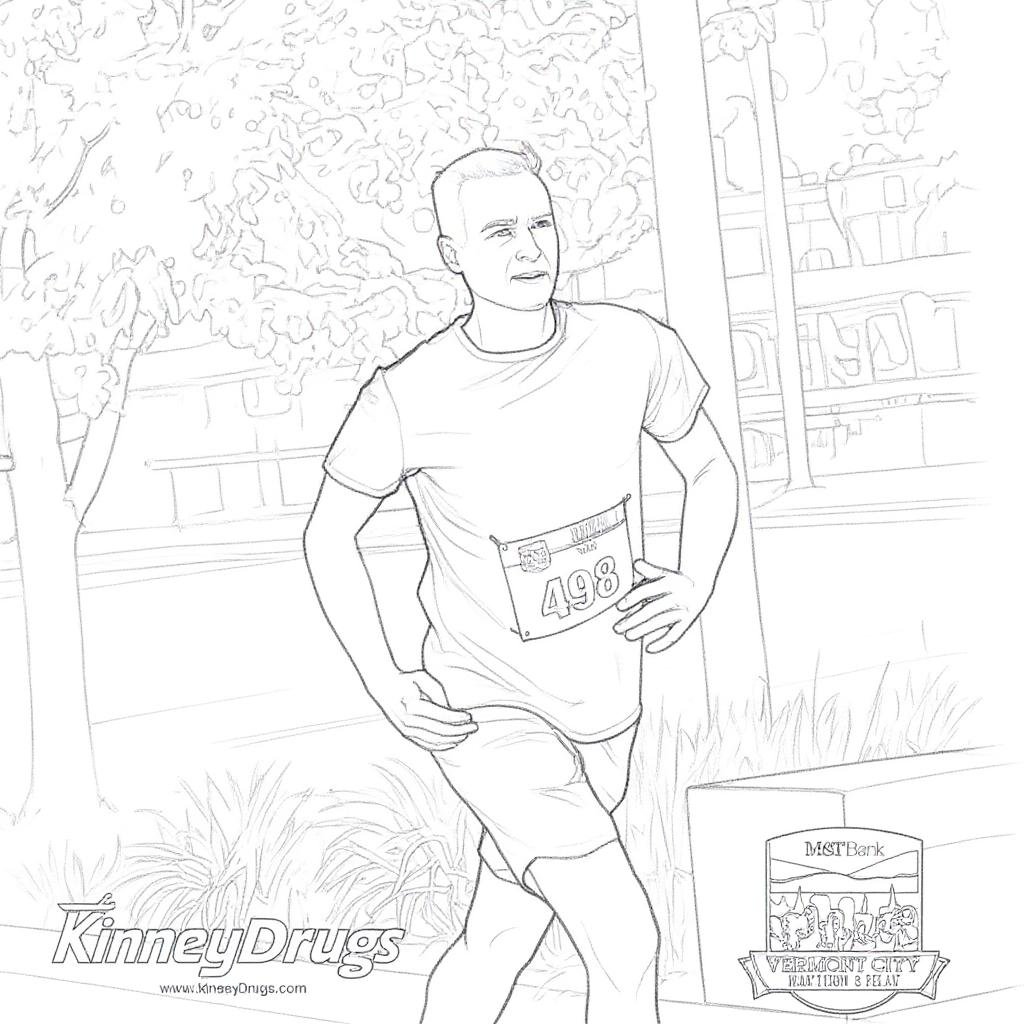 Marathon finish line
